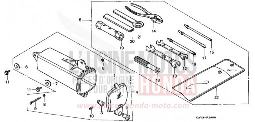 OUTILS NX125K de 1989